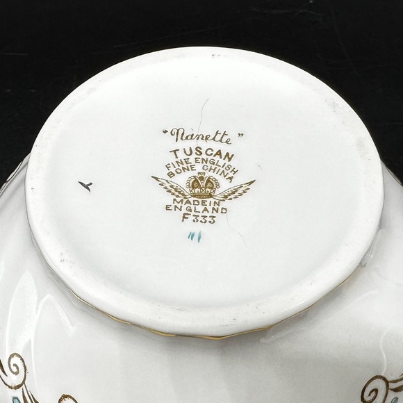 Tuscan Nanette Creamer Sugar Set Bone China England - Picture 5 of 5